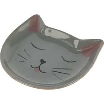 miska pro kočku Miska na krmivo pro kočky Kitty, šedá