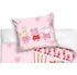 Povlečení Carbotex Prasátko Peppa a kamarádky Zuzka a Rebeka 100 x 135, 40 x 60 cm zipový uzávěr