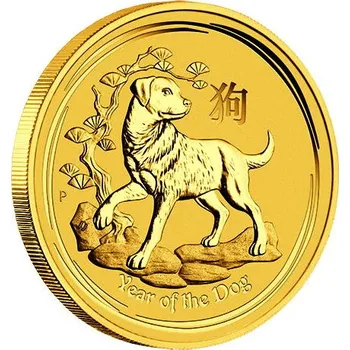 Zlatá mince Rok Psa 1 oz 2018 Lunární série II