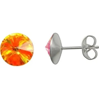 Náušnice NUBIS® Ocelové náušnice 8mm, TOPAZ - NZ003-TP