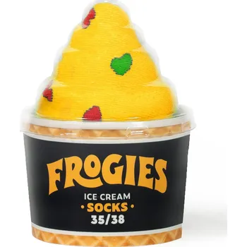 Pánské ponožky Ponožky Frogies Ice Cream Frogies černá | šedá | žlutá 1922799
