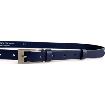 Opasek PENNY BELTS Kožený opasek 20-184-56 modrý - 95 cm