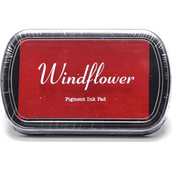 Dětské razítko Razítkovací polštářek hobby, 10 x 6 cm, tm. červený