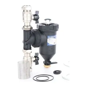 Ochranný vodní filtr DIRTOUT XL Magnetický filtr s ventily 28 x 28 mm