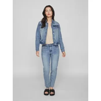 Pánské oblečení Vila Jeansová bunda Show 14088911 Modrá Regular Fit S