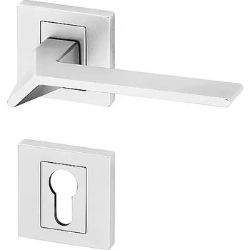 Dveřní kování Dveřní kování ACT Coimbra RHR (MATNÝ CHROM), klika-klika, Otvor na cylindrickou vložku PZ, AC-T Chrom