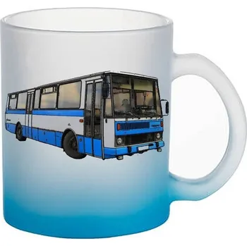 Skleněný hrnek Karosa C734 (hrneček s traktorem matné sklo)