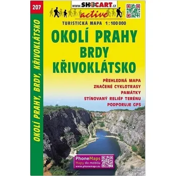 Mapa SHOCART č. 207 Okolí Prahy, Brdy - turistická 1 : 100 000