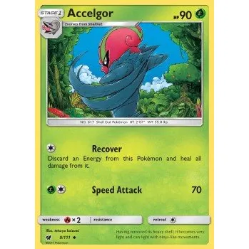 Sběratelská karetní hra Pokémon CIN 009/111 Accelgor - Crimson Invasion Stav: Excellent, Verze: NORMAL