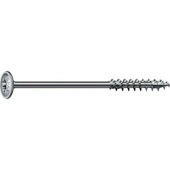 Vrut SCH SPAX vrut pro dřevostavby talířová hlava, částečný závit TX30 Wirox stříb. certif. Varianta: SPAX vrut pro dřevost. tal. hl. 6.0x100 část. záv. TX30 Wirox stříb. certif.