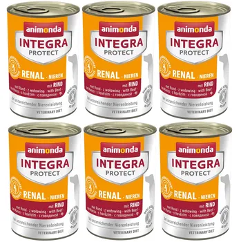 Animonda Integra Protect Dog konzerva Renal Beef 6x 400 g od 347 K Zbozi.cz