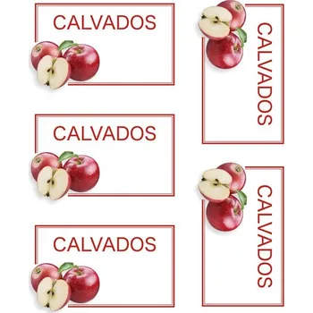 Speciální papír Samolepicí etiketa, Calvados, malá, 5 ks