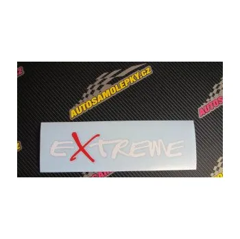 Polep vozidla SAMOLEPKA Extreme 001 (09 - bílá) NA AUTO, NÁLEPKA, FÓLIE, POLEP, TUNING, VLASTNÍ TEXT, TISK, AUTOSAMOLEPKY.cz, POLEPY, OBRÁZEK, LOGO, SAMOLEPKY