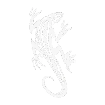 Samolepící dekorace SAMOLEPKA Ještěrka 013 pravá (09 - bílá) NA AUTO, NÁLEPKA, FÓLIE, POLEP, TUNING, VLASTNÍ TEXT, TISK, AUTOSAMOLEPKY.cz, POLEPY, OBRÁZEK, LOGO, SAMOLEPKY