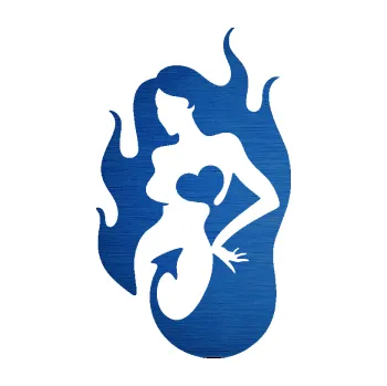 Samolepicí dekorace na vozidlo Sexy žena 004 levá s ďáblem v těle (65 - škrábaný kov modrý) SAMOLEPKA NA AUTO, NÁLEPKA, FÓLIE, POLEP, TUNING, VLASTNÍ TEXT, TISK, AUTOSAMOLEPKY.cz, POLEPY, OBRÁZEK, LOGO, 3D STICKERS