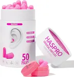 Haspro Tube50 špunty do uší růžové 100…
