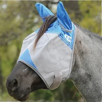 Koňská maska proti hmyzu Maska proti hmyzu s ušima CASHEL, modrá velikost Pony