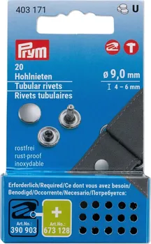 Nýt Prym 403171 9 mm 20 ks