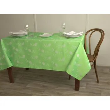 ubrus HEDVA ČESKÝ BROKÁT Ubrus Odaska PETRKLÍČ světle zelená