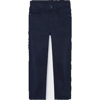 Chlapecké kalhoty dětské modré plátěné slim kalhoty Mayoral 509-84 velikost 134