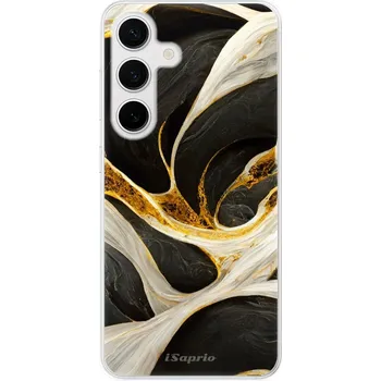 Odolné silikonové pouzdro iSaprio - Black and Gold - Samsung Galaxy S24
