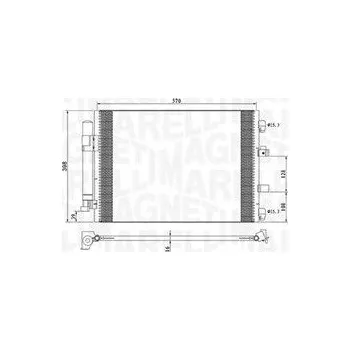Výparník klimatizace Kondenzátor, klimatizace MAGNETI MARELLI 350203773000