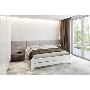 Postel Postel Kašpar masiv smrk 80x200 cm bílá + rošt ZDARMA
