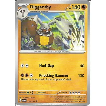 Sběratelská karetní hra Pokémon karta Diggersby 113/197