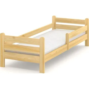 Dětsný nábytek Postel KOUBA z masivu borovice 180/80 cm - PŘÍRODNÍ + rošt ZDARMA