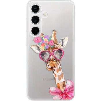 Telefonní příslušenství Odolné silikonové pouzdro iSaprio - Lady Giraffe - Samsung Galaxy S24