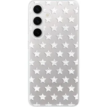 Pouzdro na mobilní telefon Odolné silikonové pouzdro iSaprio - Stars Pattern - white - Samsung Galaxy S24