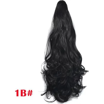 Příčesek Syntetický vlnitý culík s klipem - 1B,30 cm