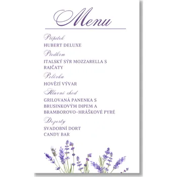 Party nádobí Personal Menu - Lavender Zvolte množství: od 11 ks do 30 ks