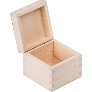 Dárková krabička Krabička dřevěná na čaj 10x10x7,5 cm