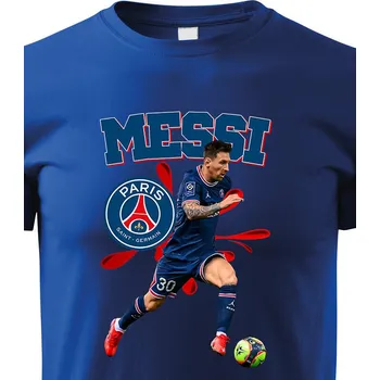 Chlapecké tričko Dětské tričko Lionel Messi, Barva Modrá, Velikost 134 cm/8 roků, Canvas Dětské tričko Bezvatriko.cz 2378