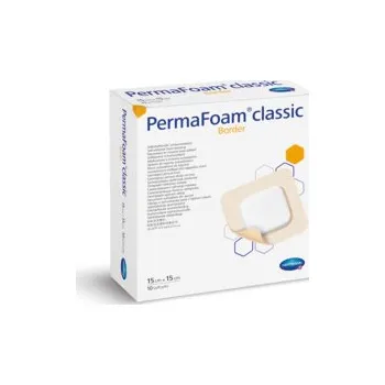 Krytí na ránu PermaFoam Classic Border 15 x 15 cm