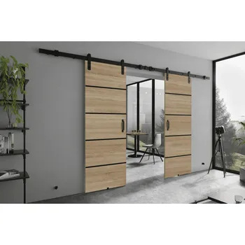 Interiérové dveře KIER Posuvné dveře LORNI PLUS DUO | 172 cm Barva: dub sonoma