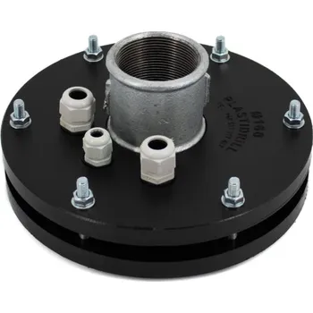 Příslušenství k čerpadlu PLASTIDRILL Instalační hlavice na vrt 160mm, 2", s odvzdušněním a vývodkou pro sondy (PG9) fl1602ND01