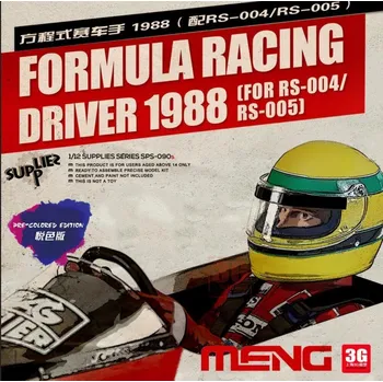 Plastikový model Meng 1/12 Formula Racing Driver 1988 (For RS-004/RS-005) (Pre-colored Edition, assembled figure)