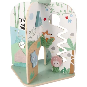 Dřevěná hračka Centrum aktivity dobrodružství v lese