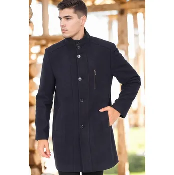 Cyklistické kalhoty PLT8386 DEWBERRY MEN'S COAT-DIAGONAL DARK NAVY BLUE-3 dewberry černá 2665455