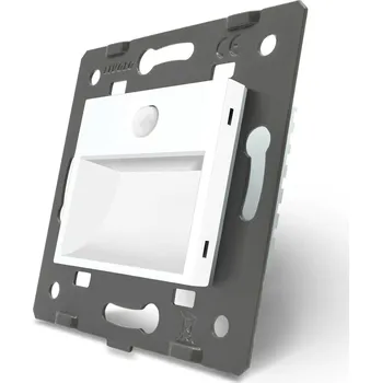 Schodišťové osvětlení s PIR senzorem 230V – bílý modul + PIR
