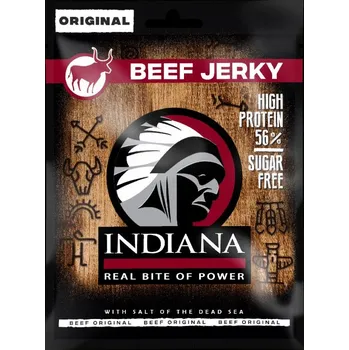 Sušené maso Indian Jerky Indiana Jerky Příchuť: Hovězí Original, Hmotnost: 90g