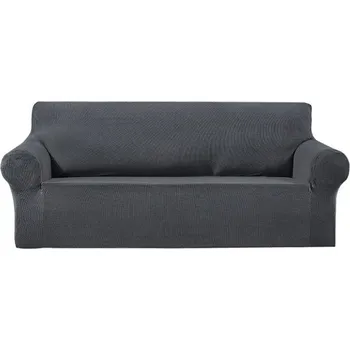 Napínací potah Univerzální napínací potah na pohovku - Ocelově šedý Fleece, trojmístná sedačka