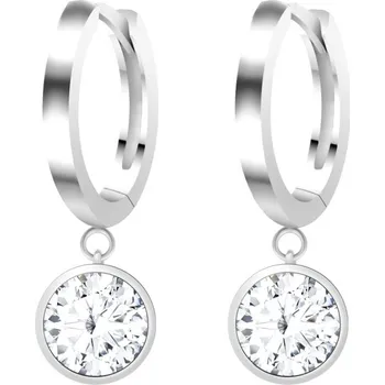 Šperk Preciosa Stříbrné náušnice Lucea s kubickou zirkonií Preciosa, bílé