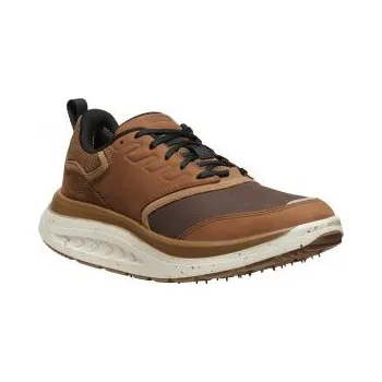 Pánská treková obuv KEEN WK400 LEATHER M bison/toasted coconut US 9,5 / EU 42,5 / 8,5 / 27,5 cm; Šedá obuv + DÁREK DLE VÝBĚRU!