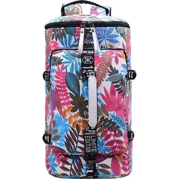 Městský batoh Plátěný cestovní batoh s velkou kapacitou - E