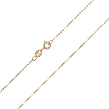 Řetízek Stříbrný růžově pozlacený řetízek ankr délka řetízku 42cm