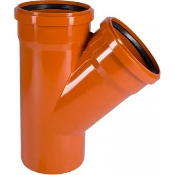 Kanalizační potrubí GIENGER Odpadní odbočka KGEA plastová 45° DN 160/110 ø 160/110 mm