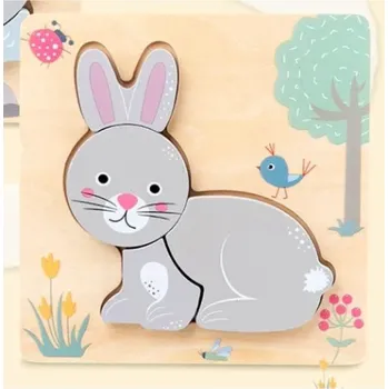 Dětská dřevěná vkládačka / zajíček